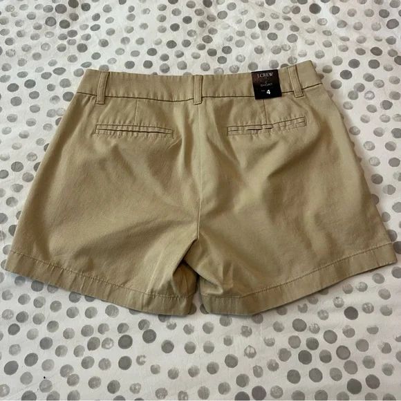 NWT J. Crew Factory Women’s 5” Chino Short Set Of 3 (Pink, Khaki, Grey) Size 4 - Picture 11 of 13